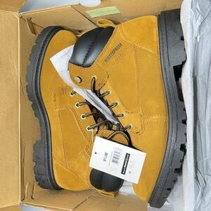 Brahma Bravo Waterproof Suede Work Boots Men’s 9.5 Wide Brown - NEW